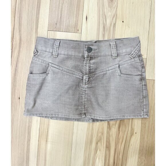 Mossimo Corduroy Mini Skirt 5 Small Tan - Picture 1 of 3